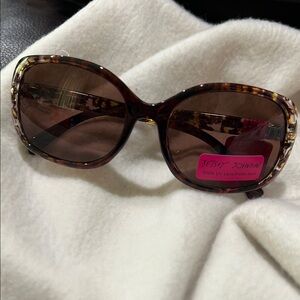 Betsey Johnson Brown Tortoise Sunglasses